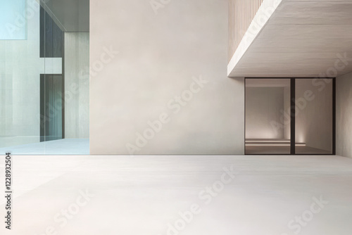 Modern architectural design featuring minimalistic elements and spacious interiors