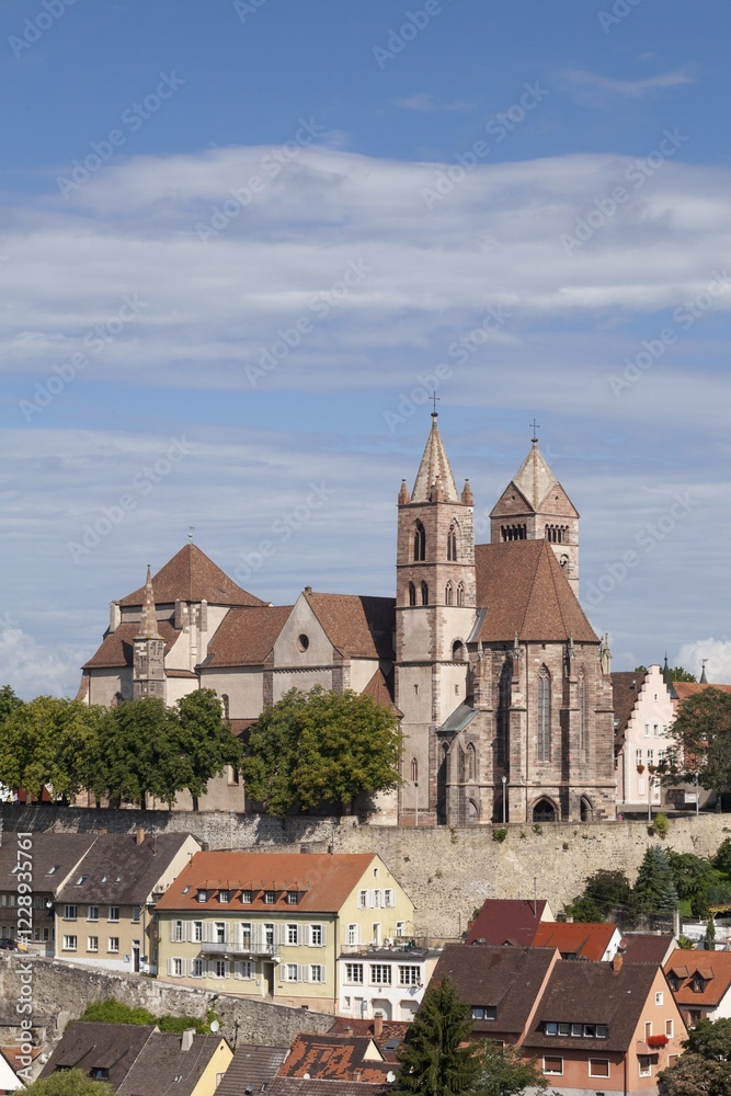 Townscape with Münsterberg and St. Stephansmünster Cathedral, Breisach am Rhein, Upper Rhine, Baden-Württemberg, Germany, Europe Townscape with Münsterberg and St. Stephansmünster Cathedral, Breisach am Rhein, Upper Rhine, Baden-Württemberg, Germany, Europe