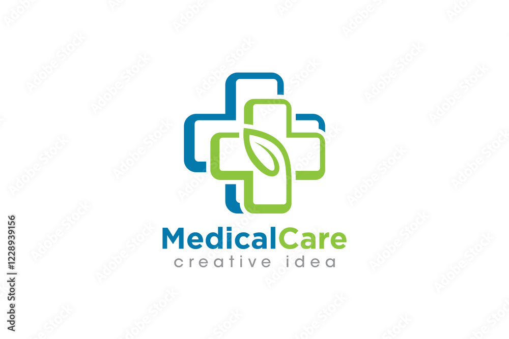 Fototapeta premium Creative Medical Concept Logo Design Template