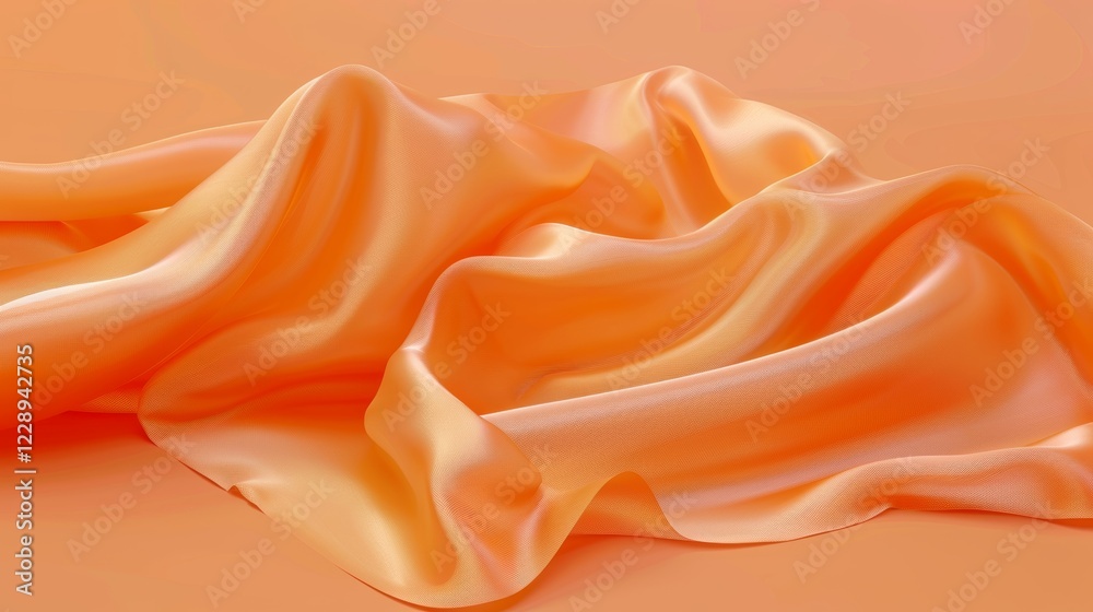 Obraz premium Dynamic orange abstract background showcasing fluid shapes and patterns for contemporary design