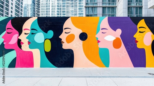 Celebrating influential women mural art in urban landscape