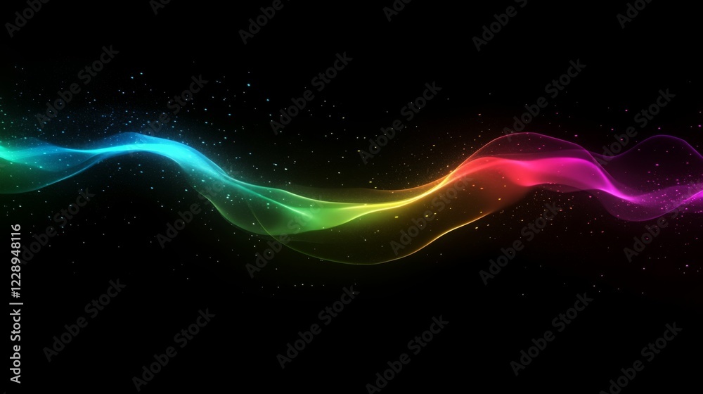 A vibrant wave of colors dances across a dark background, creating a mesmerizing visual effect that evokes energy and creativity. A vibrant wave of colors dances across a dark background, creating a mesmerizing visual effect that evokes energy and creativity.