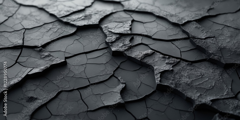Dark Cracked Texture Abstract Background. Dark Cracked Texture Abstract Background.
