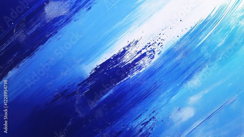 Textured blue brush strokes slashing across a halftone gradient background, perfect for a dynamic sports design.
