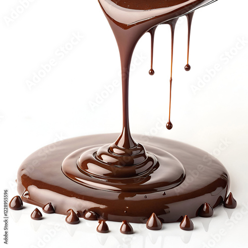 melted chocolate dripping