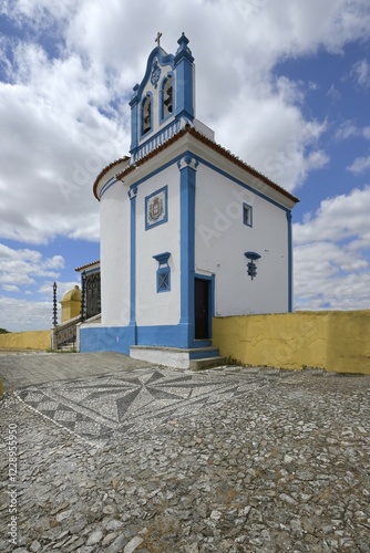 Our Lady of the Conception Hermitage and Chapel on top of the inner gate, Alentejo, Portugal, Europe