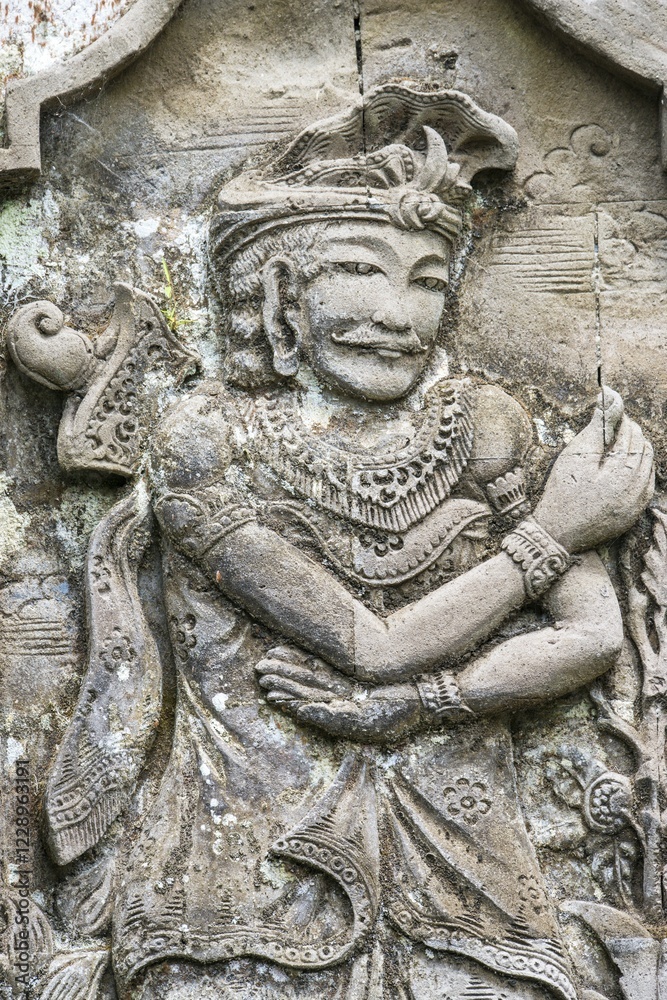 Bas-relief, Pura Luhur Batukaru Temple, Bali, Indonesia, Asia Bas-relief, Pura Luhur Batukaru Temple, Bali, Indonesia, Asia