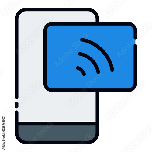 Contactless Transactions filled line icon