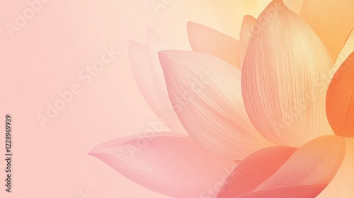 Soft pink lotus petals on a pastel background.