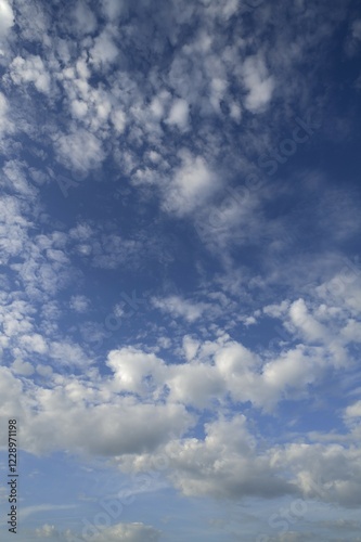 Large fleecy clouds, altocumulus, Germany, Europe