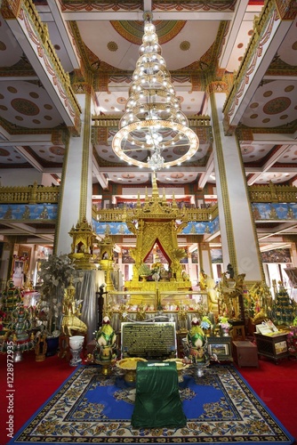 Wat Nong Waeng Temple, altar in the nine-story stupa Phra Mahathat Kaen Kakhon, Khon Kaen, Isan, Thailand, Asia photo