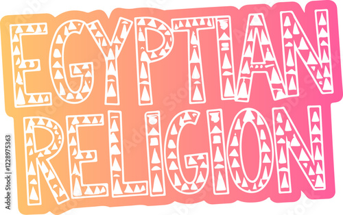 Egyptian Religion Sticker.