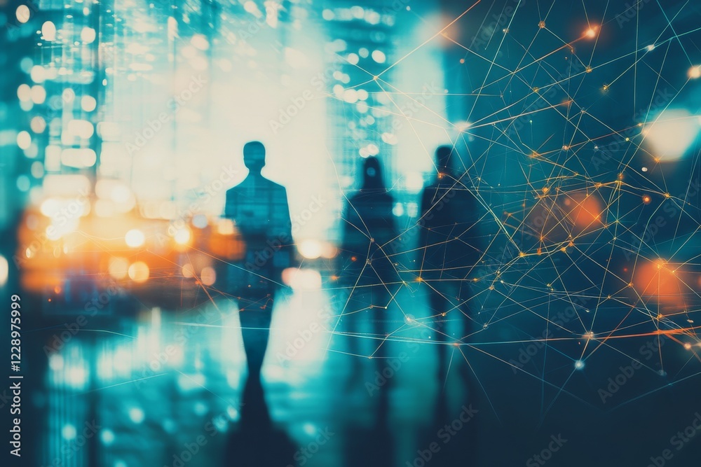 Obraz premium Exploring the Dynamic Business Landscape A Comprehensive Glimpse into the Future of Collaboration and How it Will Shape Our Work Methods and Strategies Going Forward in Various Industries