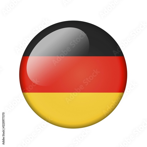 Free Download The German flag. Round glossy icon. Isolated on white background - GFXLoad