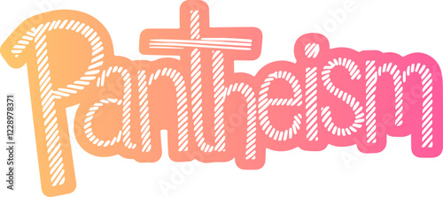 Pantheism Word Art.