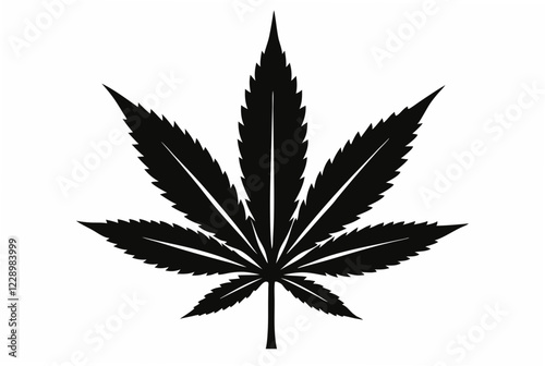 marijuana  silhouette vector