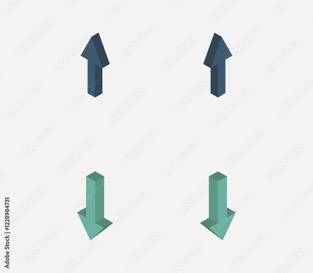 Arrow icon illustrated in vector on white background Arrow icon illustrated in vector on white background