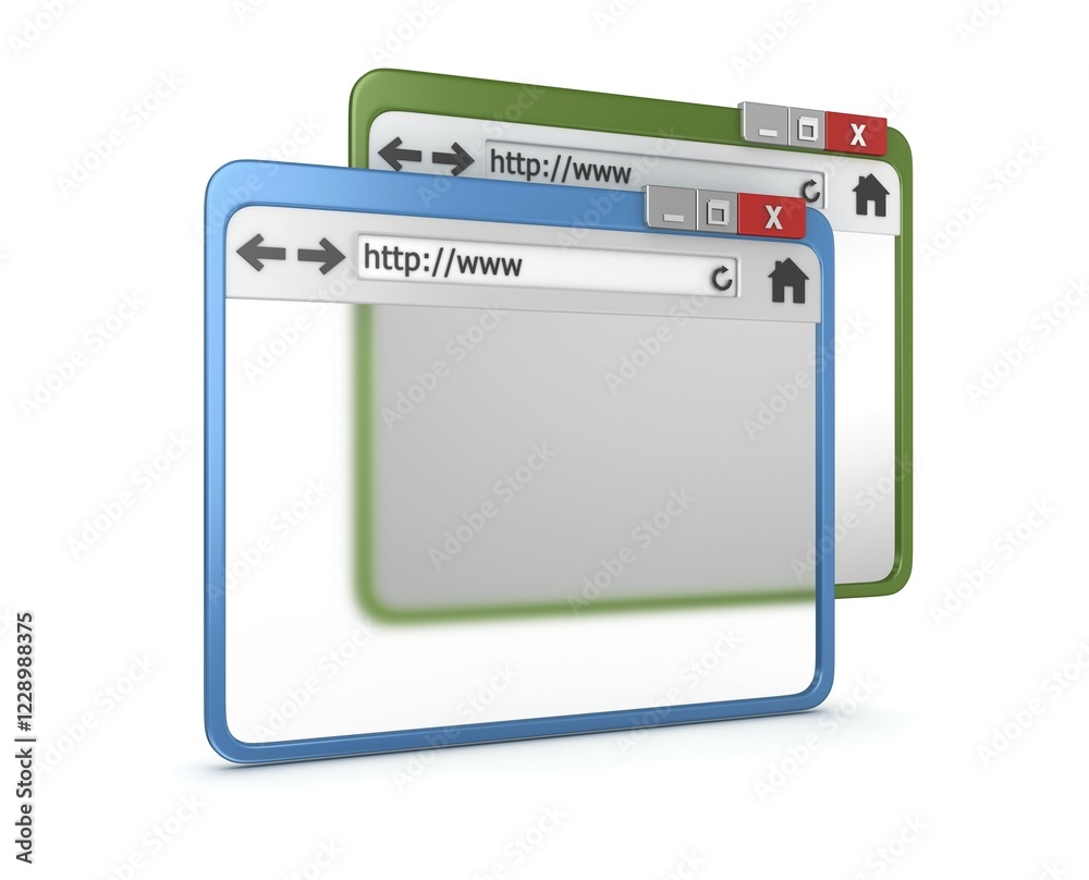 3d Browser, This is a computer generated and 3d rendered picture 3d Browser, This is a computer generated and 3d rendered picture