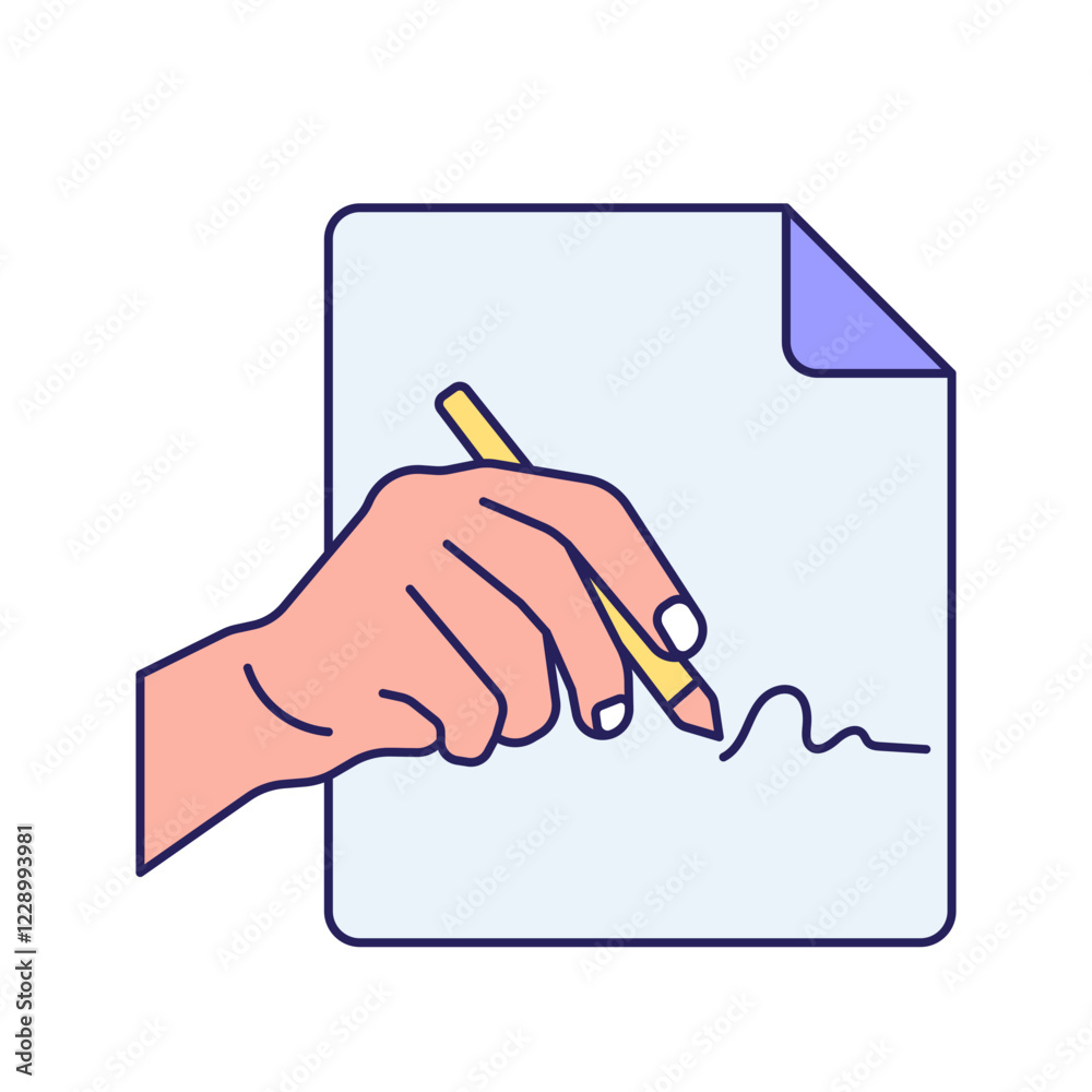 writing illustration writing illustration