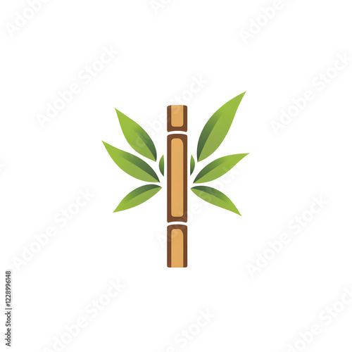 Wallpaper Mural A logo with a bamboo or wood texture incorporated into the typography to represent sustainability Torontodigital.ca