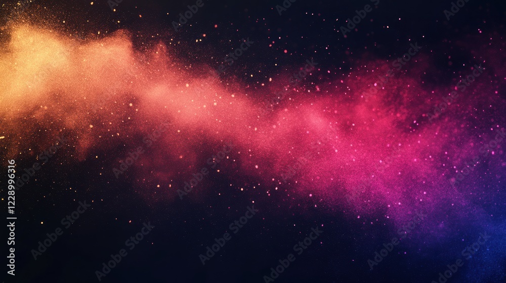 Fototapeta premium Modern wide panoramic website header with soft gradient blending and subtle grainy dust texture Minimalist abstract background perfect for web design and digital banners