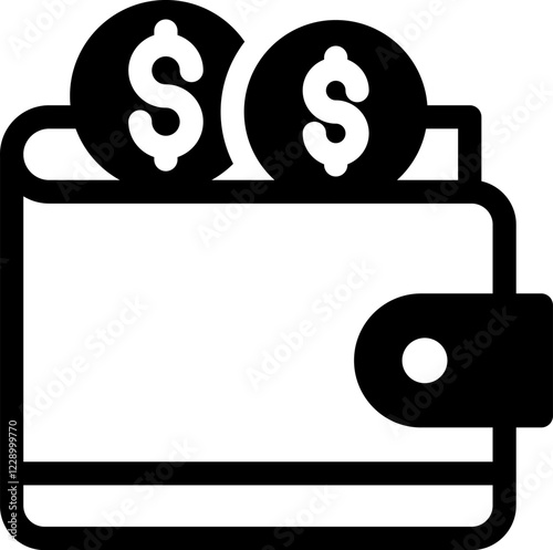 Wallet with money