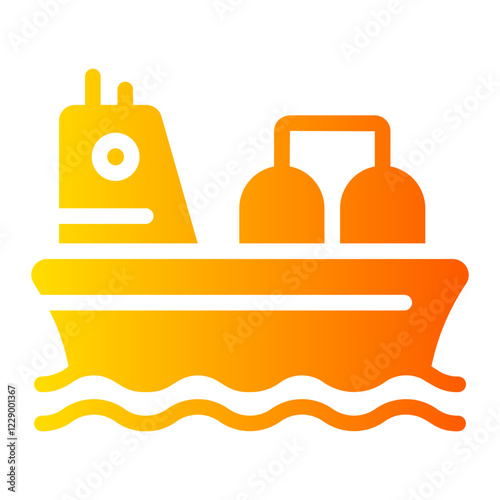 oil tanker Gradient icon