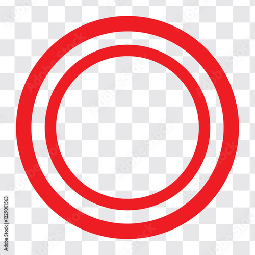 Wallpaper Mural red pen drawn marks, red circle set, highlight circle Torontodigital.ca