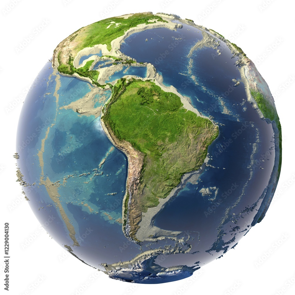Fototapeta premium Ecological catastrophe of the Earth, shallowing of the oceans and seas