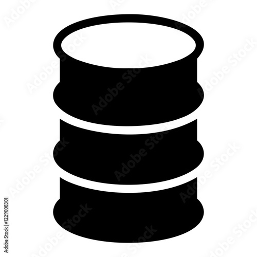 oil barrel Solid icon