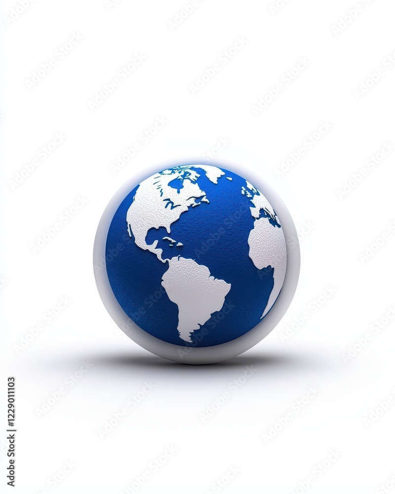 An artistic globe showcasing the world in blue and white, representing the Earth's beauty and unity. An artistic globe showcasing the world in blue and white, representing the Earth's beauty and unity.