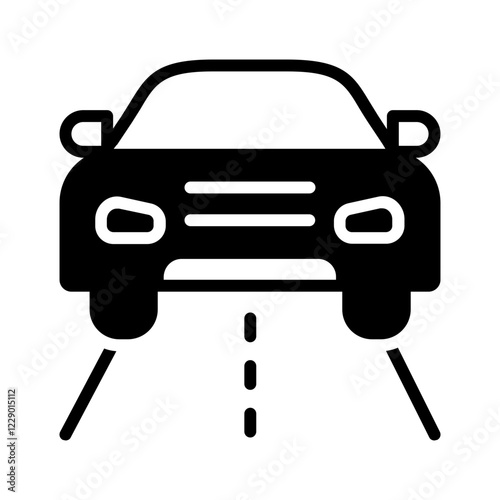 Vector black icon for Transport