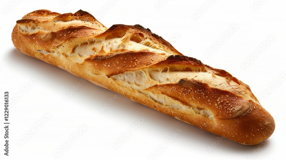 Baguette. Traditional French bread. Fresh baked, golden brown crust. Bakery. Baguette. Traditional French bread. Fresh baked, golden brown crust. Bakery.