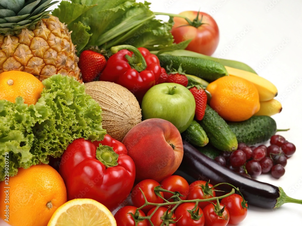 Fresh Fruits & Vegetables - High-Resolution Photography Fresh Fruits & Vegetables - High-Resolution Photography