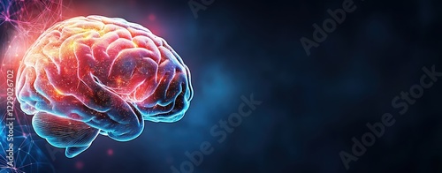 Exploring the Wonders of the Human Brain and Its Functions Blur background photo