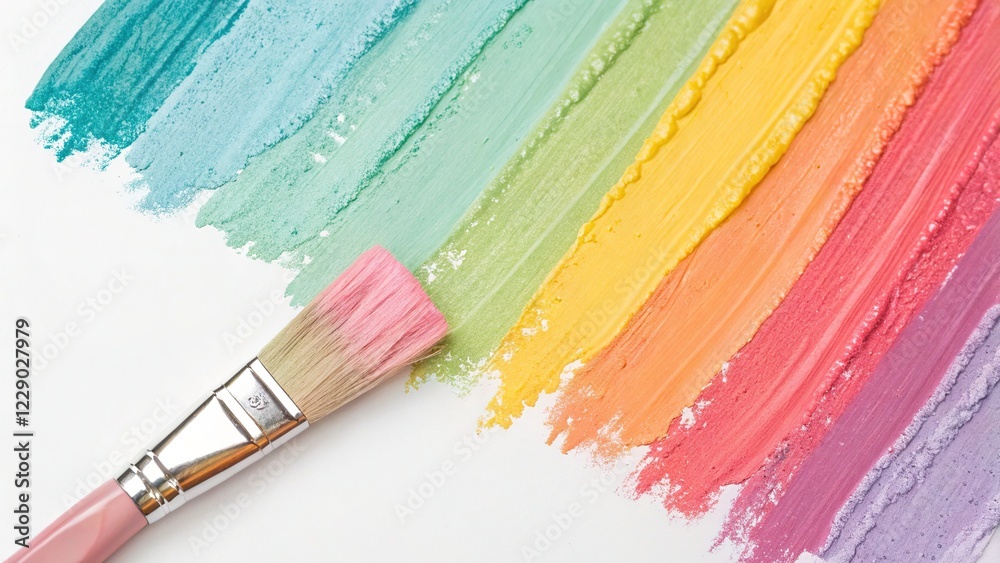 Fototapeta premium Pastel Abstract Paint Strokes - Dynamic Art