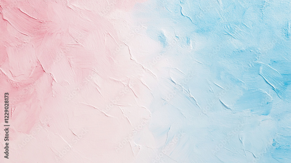 Fototapeta premium Soft Pastel Pink and Blue Textured Abstract Background
