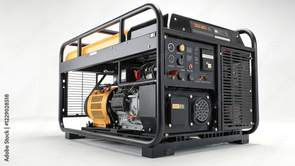 Obraz premium Power Generator Cage - Futuristic Energy Structure