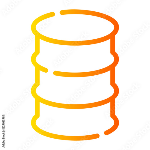 oil barrel Line Gradient Icon