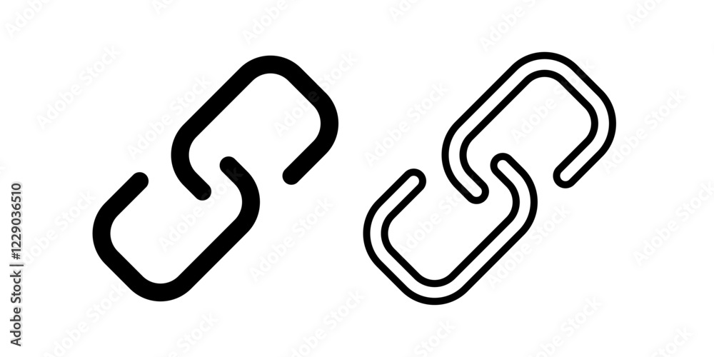 Link icon symbol simple design Link icon symbol simple design