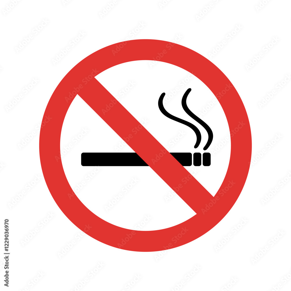 No smoking icon sign simple design No smoking icon sign simple design