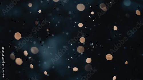 光の粒が舞うレンズで撮影したようなぼやけたCG画像