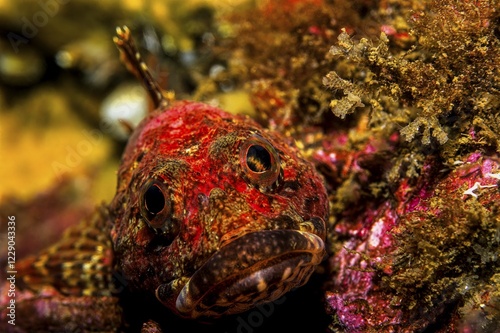 Red sea raven (Hemitripterus americanus), Nova Scotia, Atlantic Ocean, Canada, North America photo