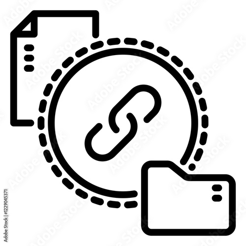 Link icon, line icon style