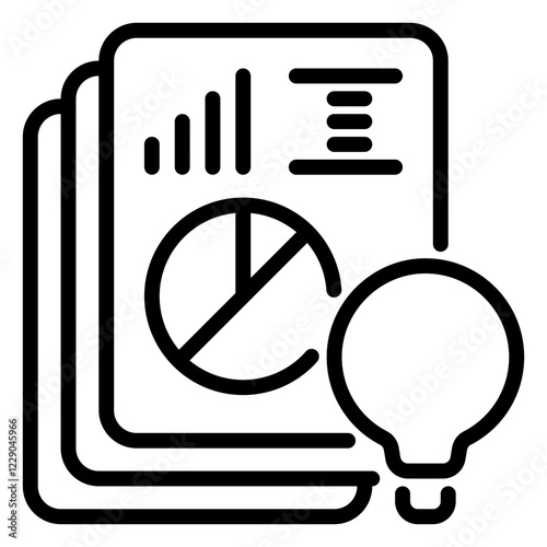 Result icon, line icon style