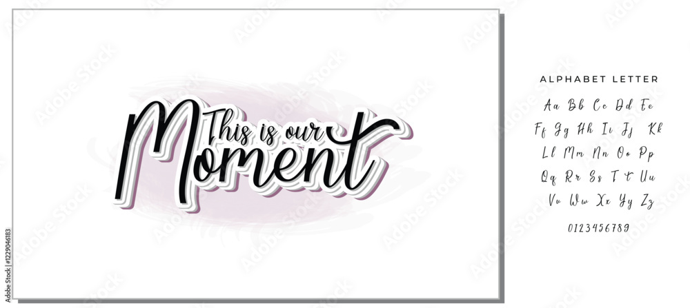 Handdrawn lettering of a phrase This is our moment. Unique typography poster or apparel design. Vector art isolated on background. Inspirational quote. Handdrawn lettering of a phrase This is our moment. Unique typography poster or apparel design. Vector art isolated on background. Inspirational quote.