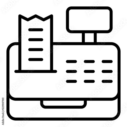 Cash Register line icon
