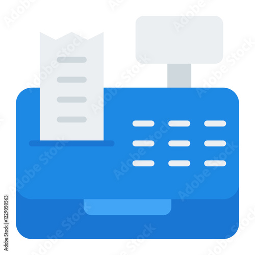 Cash Register flat icon