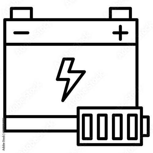 Energy Storage Outline Icon