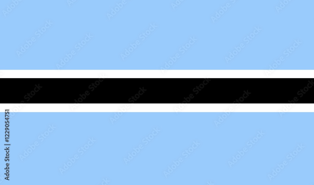 National Flag of Botswana National Flag of Botswana
